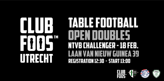 Utrecht Open Doubles -  18 februari 2023!